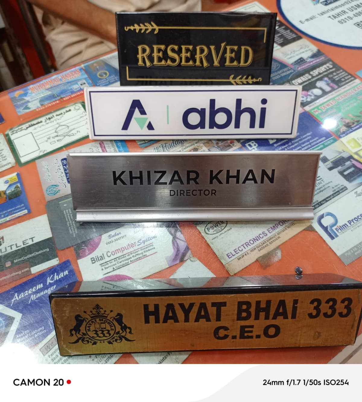 Desk Name Plates