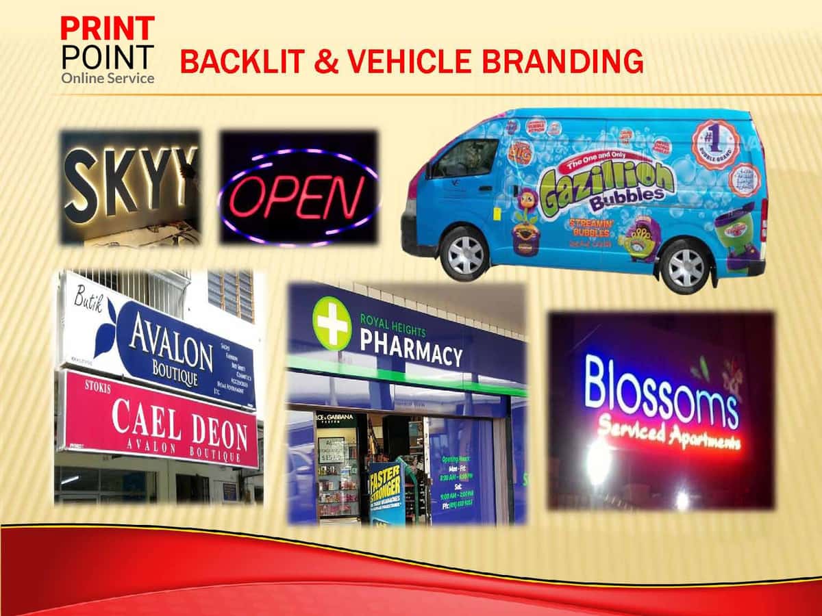 Backlit Signboard & Vehicle Branding