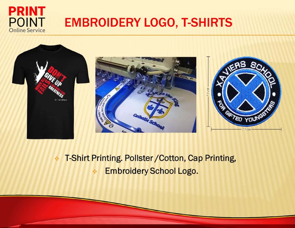 Embroidery Logos, T-Shirts & Caps